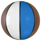Stijlvolle Royal Blue en White Custom Sports Basketbal (Verticaal)