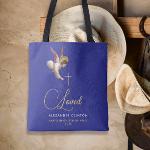 Stijlvolle Royal Blue Guardian Angel Blessings Fai Tote Bag