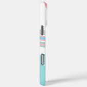 Stijlvolle Roze & blauw Abstracte geometrische Str Case-Mate iPhone Case (Achterkant / Rechts)