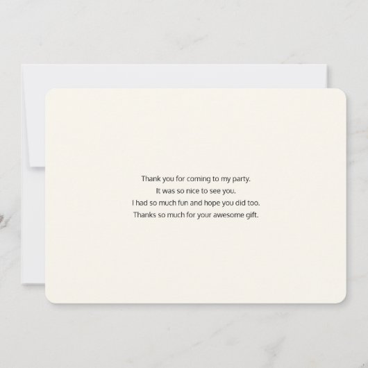 Stijlvolle roze & blauwe ventilator Bouquet - Dank Bedankkaart (Achterkant)