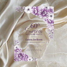 Stijlvolle Roze Bloemen Verrassing 60ste Verjaarda