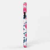 Stijlvolle roze bloemschildering waterverfrozen pa Case-Mate iPhone case (Achterkant/rechts)