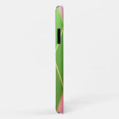 Stijlvolle roze en groene Argyle Driver Case-Mate iPhone Case (Achterkant/rechts)