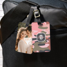 Stijlvolle roze en groene camouflage