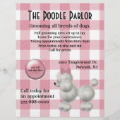 Stijlvolle roze en witwasbrochure flyer (Voorkant)