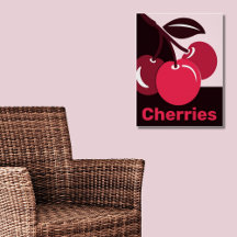 Stijlvolle roze en zwarte Cherry Triplet & Caption
