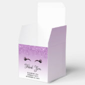 Stijlvolle roze en zwarte Eyelashes voor het uitdr Bedankdoosjes (Geopend)