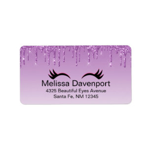 Stijlvolle roze en zwarte Eyelashes voor het uitdr Etiket