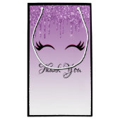 Stijlvolle roze en zwarte Eyelashes voor het uitdr Klein Cadeauzakje (Achterkant)