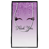 Stijlvolle roze en zwarte Eyelashes voor het uitdr Klein Cadeauzakje (Voorkant)