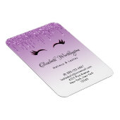 Stijlvolle roze en zwarte Eyelashes voor het uitdr Magneet (Rechterzijde)