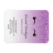 Stijlvolle roze en zwarte Eyelashes voor het uitdr Magneet (Horizontaal)