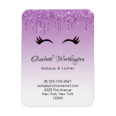 Stijlvolle roze en zwarte Eyelashes voor het uitdr Magneet (Verticaal)