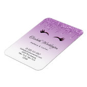 Stijlvolle roze en zwarte Eyelashes voor het uitdr Magneet (Linkerzijde)