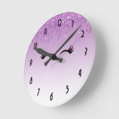 Stijlvolle roze en zwarte Eyelashes voor het uitdr Ronde Klok (Hoek)