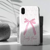 Stijlvolle roze esthetische lintbogen gepersonalis Case-Mate iPhone case