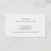 Stijlvolle roze FAUX Silver Sequin Monogram 2 Visitekaartje (Achterkant)