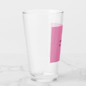 Stijlvolle, roze feministische retro  glas (Rechts)