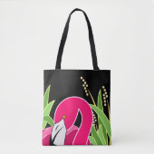 Stijlvolle roze flamingo tote bag (Voorkant)