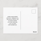 Stijlvolle roze flamingo tropisch thema Moederdag Briefkaart (Achterkant)