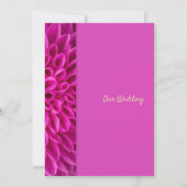 Stijlvolle roze Floral Wedding Uitnodiging (Achterkant)
