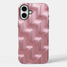 Stijlvolle Roze Geometrische Patroon iPhone Case