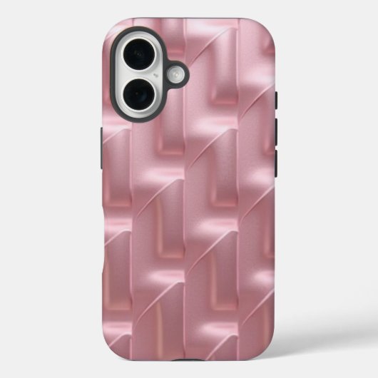 Stijlvolle roze geometrische patroon-trendy & besc Case-Mate iPhone case (Achterkant)