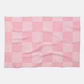 Stijlvolle roze gingham geruit theedoek (Horizontaal)