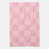 Stijlvolle roze gingham geruit theedoek (Verticaal)
