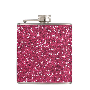 Stijlvolle roze glitter heupfles