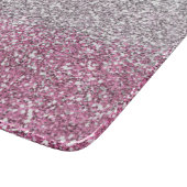 Stijlvolle roze glitter ombre Sparkle Snijplank (Hoek)