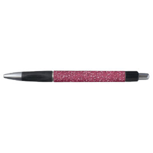 Stijlvolle roze glitter pen