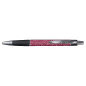 Stijlvolle roze glitter pen (Achterkant)