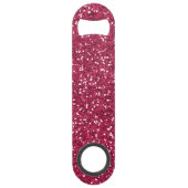 Stijlvolle roze glitter speed flessenopener (Voorkant)