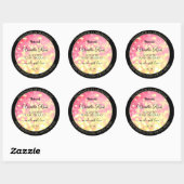 Stijlvolle roze goudkleurige etiketten voor produc (Vel)