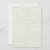 Stijlvolle roze groene achtertuin Tuin Floral Wedd Kaart (Achterkant)