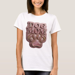 Stijlvolle Roze HOND MOEDER Grafisch ontwerp T-shirt