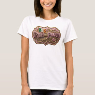 Stijlvolle Roze IERS EN TROTS T-shirt