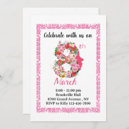 Stijlvolle roze Internationale Vrouwendag Bloemenk