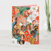 Stijlvolle roze Internationale Vrouwendag Kaart (Voorkant)