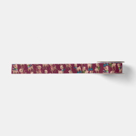 Stijlvolle roze lama's satijnen lint