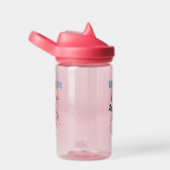 Stijlvolle roze lama's waterfles (Rechts)