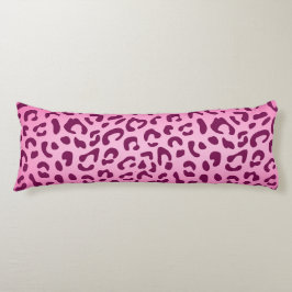 Stijlvolle roze luipaard afdrukken lichaamskussen