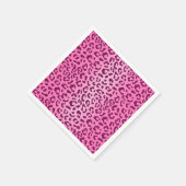 Stijlvolle roze luipaard afdrukken servet (Hoek)