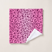 Stijlvolle roze luipaardprint bad handdoek (Wasdoekje)