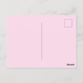Stijlvolle roze luipaardprint briefkaart (Achterkant)