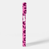 Stijlvolle roze luipaardprint Case-Mate iPhone case (Achterkant / Rechts)
