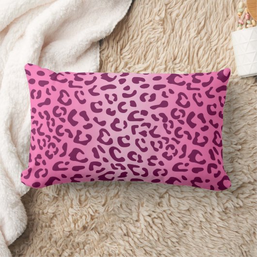 Stijlvolle roze luipaardprint kussen (Deken)