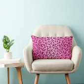 Stijlvolle roze luipaardprint kussen (Stoel)