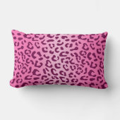 Stijlvolle roze luipaardprint kussen (Voorkant)